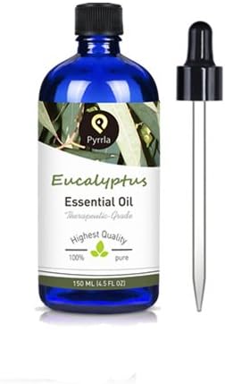 PYRRLA Essential oils,150ML Eucalyptus 100% Pure and Natural with Therapeutic Grade, Premium Quality Blend of essential oil 4.5 fl. Oz