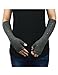 Dahlia Women's Sparkling Rhinestone Acrylic Fingerless Arm Warmer Gloves