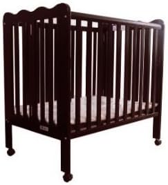 Fizzy 3 Level Portable Crib, Espresso