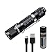 UltraTac A1 Pocket EDC Flashlight, Super Bright 600 Lumen Cree LED 14500 Flashlights, Included Rechargeable Battery and Micro USB Charge cord.