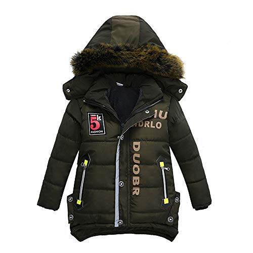 Winter Thermal Outdoor Coats Baby Boys Cotton Zipper Letter Print