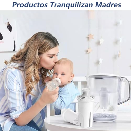 Set de 6 Filtro de Agua para Brita Longlast, Filtros de Repuesto de Jarras y Dispensadores, Filtración de 4 etapas, larga duración, ecológico y libre de BPA,eficazmente calidad agua