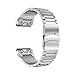 LDFAS Fenix 6X/5X Plus Band, Sport Quick Release Easy Fit 26mm Stainless Steel Metal Bands with Safety Buckle Compatible for Garmin Fenix 6X/6X Pro5X/5X Plus/3/3HR Smartwatch