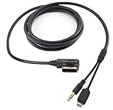 YB-OSANA Replacement 3.3ft AMI 3.5mm AUX Adapter For Models Between 2010-2014 iPhone 5 5S 6 6 Plus Aux Charge Cord For Audi A1 A3 A4L A5 A6L A8 Q3 Q5 Q7 TT VW Jetta Golf Passat Tiguan Touareg. (3.3ft)