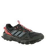 adidas Women's Rockadia w Trail Running Shoe, Carbon/Raw Steel/Trace Scarlet, 8 M US