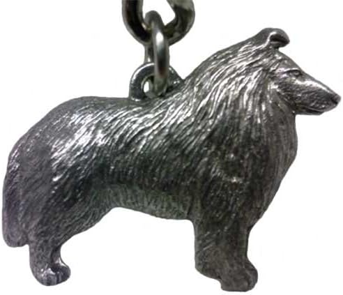 Collie George Harris Pewter Keychain