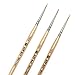 AIT Art Mini Liner Detail Paint Brushes, Size 10/0, Pack of 3, Handmade in USA for Trusted Performance Painting Small Details with Oil, Acrylic, and Watercolors