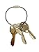 MantaRing - Cable Key Ring with Screw Lock - Strong, Flexible, Waterproof. One Ring for Keys and So Much More (Black)