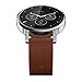 Motorola 2nd Generation Moto 360 46mm Smartwatch with Leather Wrist Band - Certified Refurbished (Silver & Cognac)