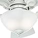 Hunter Fan Company, 52089, 34 inch Watson Snow White Ceiling Fan with LED Light Kit and Pull Chain