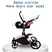 BABIFIS Baby Strollers 3 in 1 PU Leather Baby Carriage Eco-Friend Strong Light Baby Pram 0-4 Years Newborn Gifts D