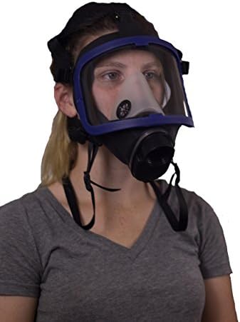 Full Face Silicone Respirator Mask NBC Protection For Industrial Use, Chemical Handling, Painting, Welding, Prepping
