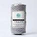 Stillness Crafts Macrame Cord 3mm Grey - Best for Macrame Plant Hangers Macrame Wall Hanging Macrame Supplies Cotton Yarn Macrame Rope
