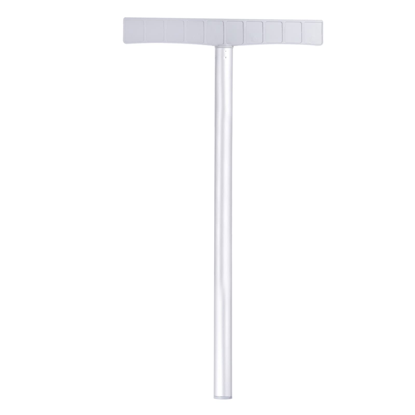 PATIKIL 32" Handheld Sign Holder Airport Pick Sign Poster Holder Tour Guide Sign Holder Sign Stake Pole Aluminum Alloy, Silver