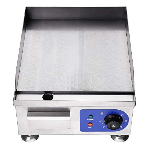 1500W 14" Electric Countertop Griddle Flat Top Commercial
