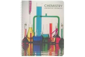 BookFactory Student Chemistry Carbonless Lab Notebook (Scientific Ruled Format) 75 Sets of 8.5'' X 11'' Pages - 150 Sheets Total - Duplicator [Wire-O Bound] (LAB-075-WTR-CHEM-D)