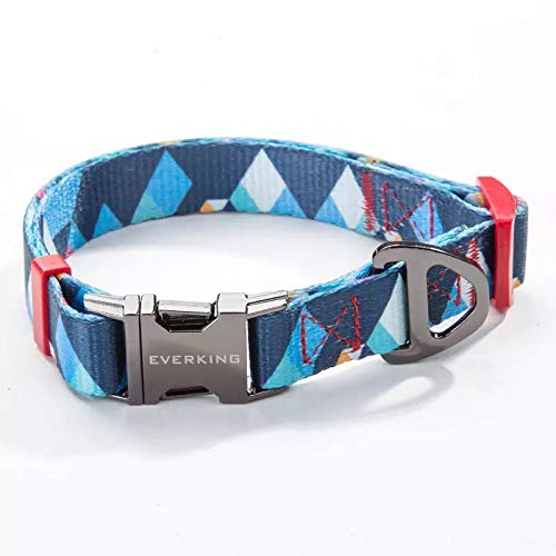 Everking Modern Dog Collar Multicoloured Adjustable (Small, 0202-4)