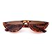GIFIORE Retro Cat Eye Sunglasses for Women Vintage Half Round Frame Cateye Sun Glasses (Leopard Print Frame Brown Lense)