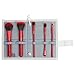 MODA Perfect Mineral 6 pc Makeup Brush Flip Kit, Red