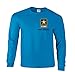 US Army Strong Star Logo Military Black Chest Print Long Sleeve T-Shirt