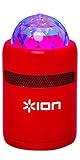 Ion Party Starter Portable Bluetooth Speaker With Built-In Light Show - Red