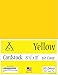 Yellow Cardstock - 8.5 x 11 inch - 65Lb Cover - 50 Sheets - Clear Path Paper