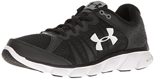 Under armour men s micro g assert 6 2e wide, black/whit…
