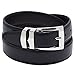 Reversible Belt Bonded Leather Removable Silver-Tone Buckle PURPLE / Black