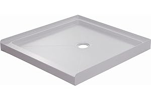 PROFLO PFSBA3636 Hammond 36" x 36" Square Shower Base with Single Threshold and Center Drain - White