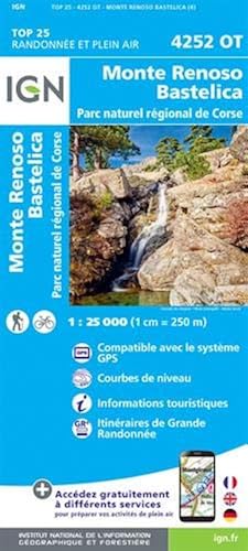 Download IGN Monte Renoso/Bastelica/PNR de Corse - Carte topographique PDF