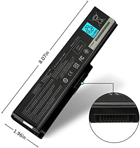 DAMZON 6-cell PA3817U-1BRS Battery Replacement for Laptop Toshiba PA3817U-1BAS PA3818U PA3819U PA3816U-1BRS PA3816U-1BAS C655 L600 L675 L675D L700 L745 L750 L750D L755 L755D M640 P745 M645 Series