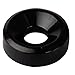 Musiclily Neck Joint Ferrules Bushings with Screws for Electric Guitar Bass, Black (Pack of 4)