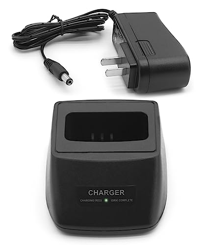 Photo 1 of NEWASHAN Rapid Desktop Charger Compatible with Icom Radio IC-T7 IC-T7H IC-W32A IC-Z1A IC-T22 IC-T42 IC-W31 Ni-MH Ni-CD Li-ion Battery Charging Dock Cradle Base Drop-in Charge Unit