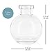 Glassnow, Clear C6545-N Ball Glass Bottle No Cork, 3.4oz, 12 Pieces
