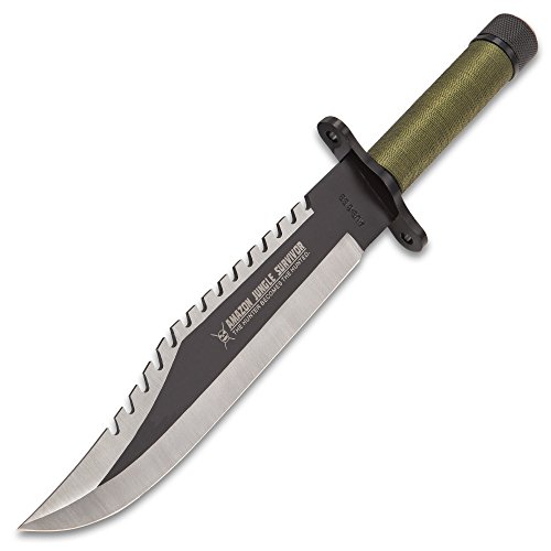 K EXCLUSIVE Amazon Jungle Survival Knife and Sheath - Thumbnail 5
