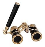 Levenhuk Broadway 325N Opera Glasses black lorgnette w/ LED light