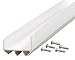M-D Building Products 06528 36 in. White Vinyl U-Shape Screw-on Under Door Seal