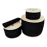 Cotton Tie Line (1/8 inch) Unglazed - SGT KNOTS - Trick Line - Multipurpose Utility Line - Polyester Core - Theatrical Projects, Decor, Cable Management, Commercial uses (300 ft - Black)