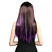 Neitsi® 10pcs 18inch Colored Highlight Synthetic Clip on in Hair Extensions #F10 Purple