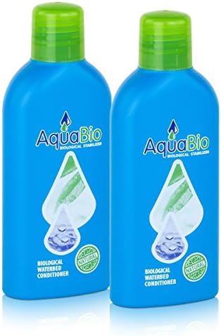2 x AquaBio Concentrate Natural Water Bed Conditioners-Chemical-Free Water Bed Conditioner to Prevent Tipping Over, Air and Odours in Water Beds by AquaBio Superkonzentrat 140ml