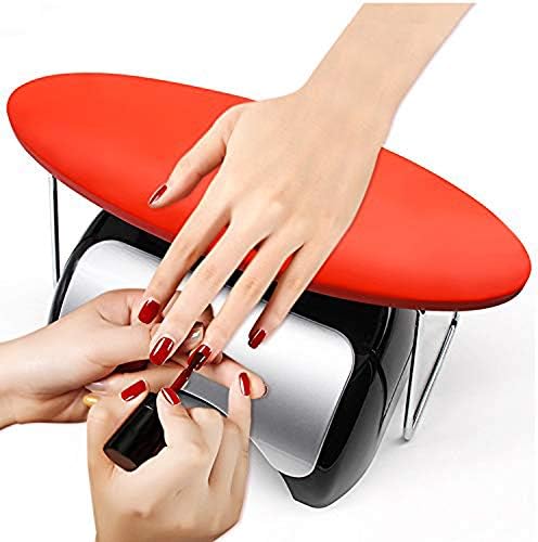 SHENGLLA Nail Arm Rest, Professional Microfiber Leather Manicure Hand Pillow Nail Rest Cushion Table Desk Station for Nail Technician Use