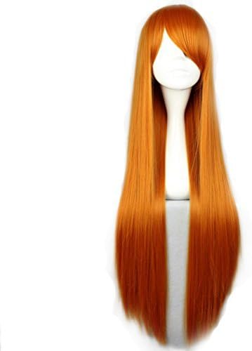 80cm 31'' Lolita 8 Colors Long Straight Women Girl Anime Cosplay Hair Full Wig+Wig Cap by CosplayMIX