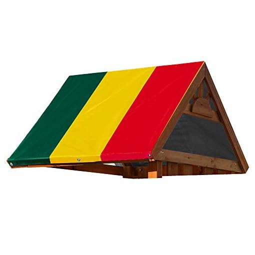 MOFEEZ 52" x 90" Swing Set Replacement Tarp for Play Set Outdoor, 100% PVC Vinyl Coated Marine Grade Fabric, Multi-Color