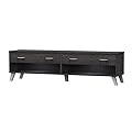 Home Basics TV Drawers, Charred Oak Television Stands, 62