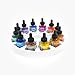 Dr. Ph. Martin's Iridescent Calligraphy Ink, 1 Fl Oz (Pack of 12), Set 2 Colors
