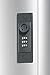 Durable Wall Mounted Secure Key Cabinet with Combination Lock, Holds 72 Key Tags, 11-7/8 x 4-3/4 x 15 3/4 Inches, Brushed Aluminum (196723), Blue