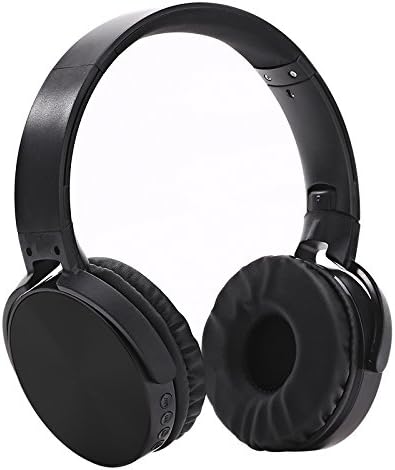 Wireless Headphones,Bluetooth Headset Over Ear Headphones with Mic Running Gaming Sports Earphones Phone/PC plug-in stereo (Black)