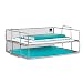 Mindspace 2 Tier Stackable Letter Tray| Paper Tray Desk Organizer | The Mesh Collection, Silver primary