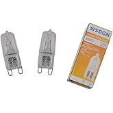 2 Pack, Fulfilled by Amazon, WSDCN G9 120 Volt 40W Halogen Oven Lamp 350&deg;C Oven Light Bulb