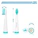 Fairywill Electric Toothbrush Replacement Head White x4 for Models of FW-917/ FW-507/ FW-508/ FW-959